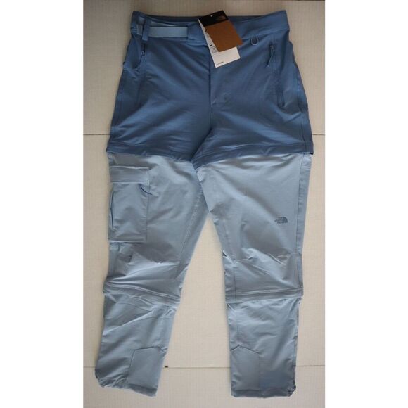 The North Face Women's Sz 0 Indigo Stone Bridgeway Zip 3-in-1 Pants/Shorts - Picture 1 of 13